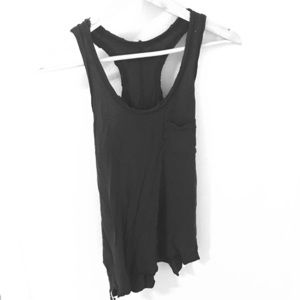Rag and bone distressed racer back tank